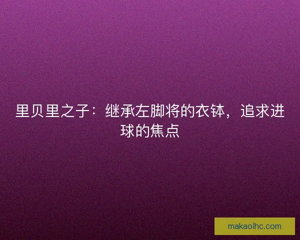 里贝里之子：继承左脚将的衣钵，追求进球的焦点